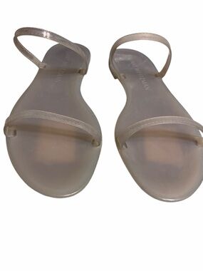 Stuart Weitzman Translucent Nude Strap Sandals